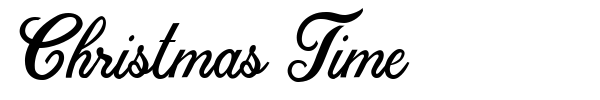 Christmas Time font preview